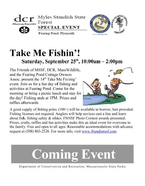 Family fishing event flyer