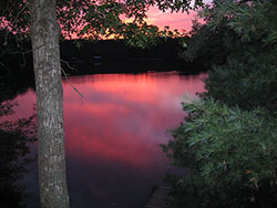 Myles Standish Red Sunset